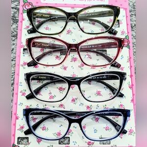 +2.0 Betsey Johnson 4pk Readers Reading Glasses